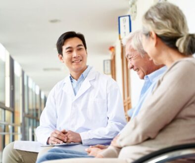 The aged couple is happy while talking to the doctor because they are recovering quickly.