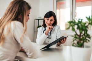 The doctor discusses the benefits of tissue regeneration therapy.