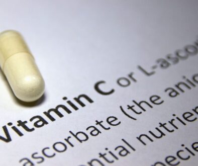 Vitamin C capsule.